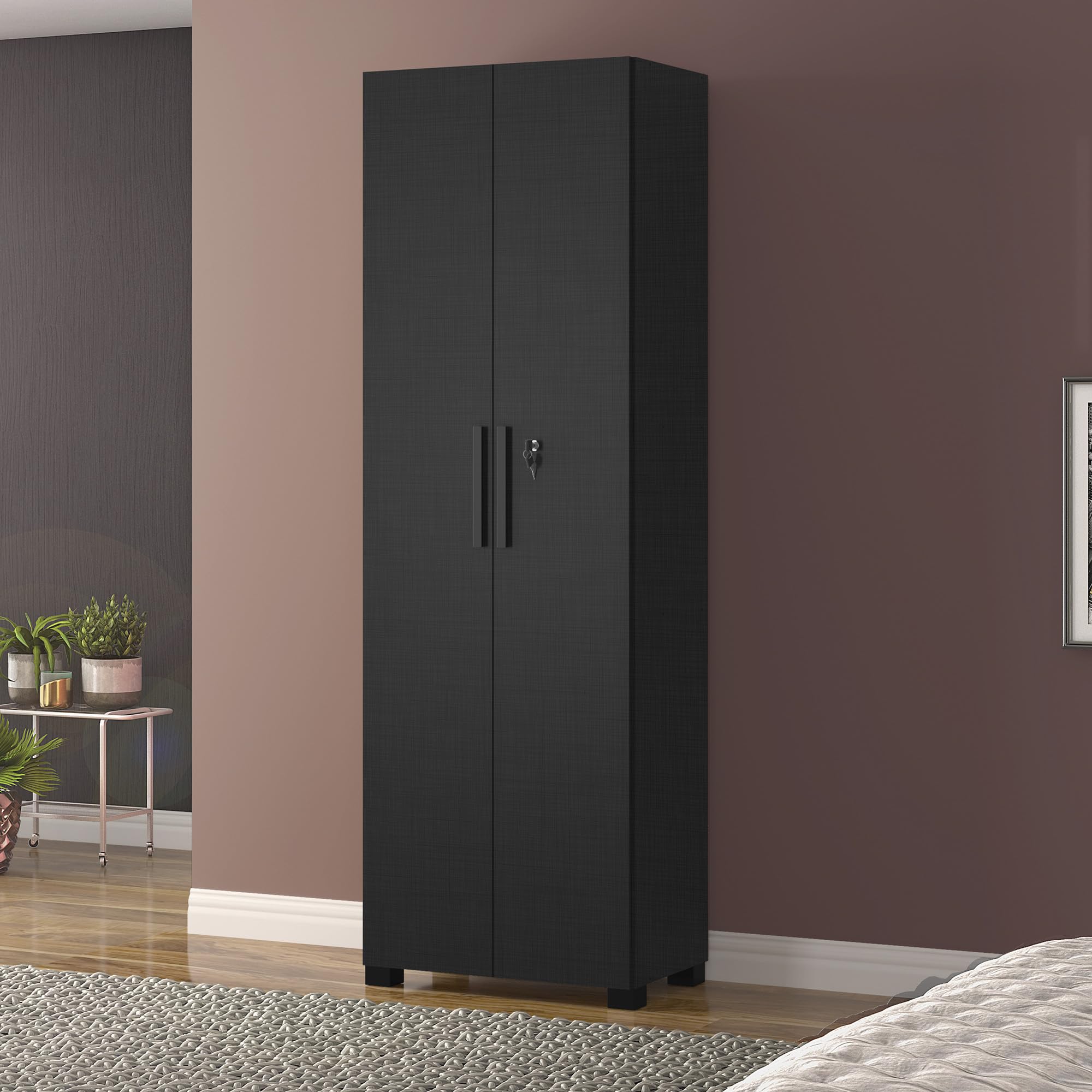 Armário Multiuso 2 Portas Nt 4020 Notável Móveis Preto Tx | Amazon